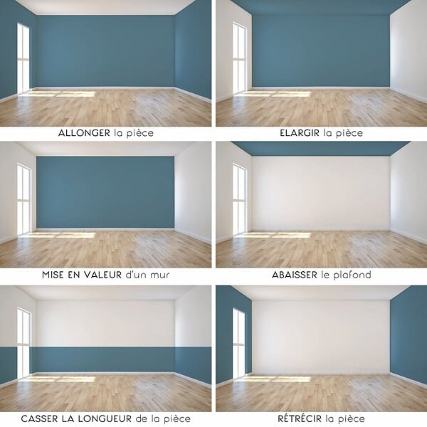 99DECO - Peinture Mur Velours - Bleu Acier - Interieur - 2,5l - large