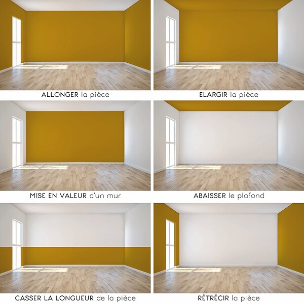 99DECO - Peinture Mur Velours - Jaune Ocre - Interieur - 2,5l - large