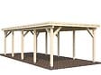 PALMAKO - Carport toit plat en bois Karl 1 voiture - Palmako - 27,4 m² - vignette