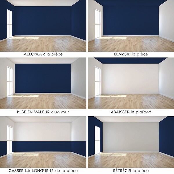 99DECO - Peinture Mur Velours - Bleu Nuit - Interieur - 2,5l - large