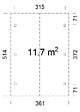 PALMAKO - Carport bois double pente Robert - L.361xH.301xP.514cm - vignette