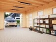 PALMAKO - Garage Rasmus en bois ép.28 mm avec porte en bois - Palmako- 24,5 m² - vignette