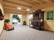PALMAKO - Garage bois avec carport Roger - L.703xP.550xH.316cm - vignette