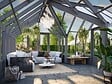 PALMAKO - Serre de jardin Emilia en bois autoclave gris - 26,9m² - vignette