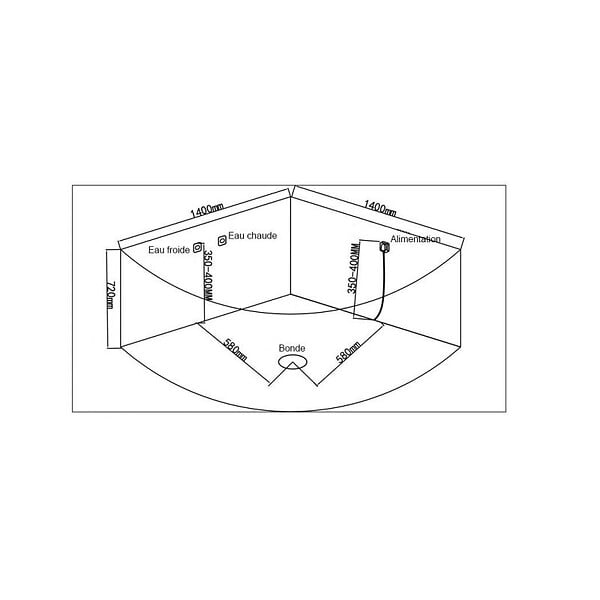 DISTRIBAIN - Baignoire balnéo Corleone 48 jets Whirlpool - large