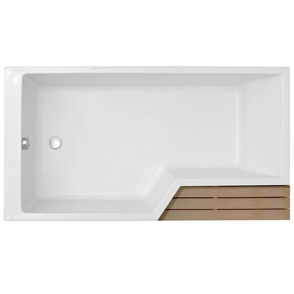 JACOB DELAFON - Baignoire bain douche 180 x 90 cm Neo blanc brillant gauche - large