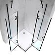 SANIVERRE - MAYA-BLACK Cabine de douche noire H180 90x90 cm verre transparent - vignette