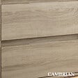 COSYNEO - Meuble de salle de bain 120cm double vasque sans miroir sur pieds avec portes et tiroirs - cambrian (chêne clair) - HARO - vignette