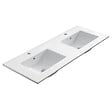 COSYNEO - Meuble de salle de bain 120cm double vasque sans miroir sur pieds avec portes et tiroirs - cambrian (chêne clair) - HARO - vignette