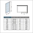 AICA SANITAIRE - AICA paroi de douche à l'italienne 70x190cm en 6mm verre avec bandes horizontales sérigraphiées, paroi latérale fixe sans receveur de douche - vignette
