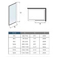 AICA SANITAIRE - AICA paroi de douche noire 100x200cm paroi de douche à l'italienne en 8mm verre anticalcaire avec barre de stabilisation 140cm - vignette