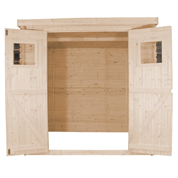 TIMBELA - Abri de jardin en bois - H200 x l204 x L204 cm / 3,53 m2 - M309 - large