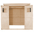 TIMBELA - Abri de jardin en bois - H200 x l204 x L204 cm / 3,53 m2 - M309 - vignette