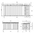 TIMBELA - Abri de Jardin Qualité Premium 8.52+2.95 m² - Kit tout compris avec sol, tuiles bitumineuses, set de peinture-Construction de Panneaux LP Smartside- Cabane de Jardin Timbela M905C HARVEST HONEY - vignette
