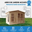 TIMBELA - Cabane en bois avec plancher - l332xP222xH232cm/6m2 - M334FB - vignette