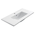 COSYNEO - Meuble de salle de bain 80cm simple vasque - 2 tiroirs - madera miel (bois clair) - LUNA - vignette