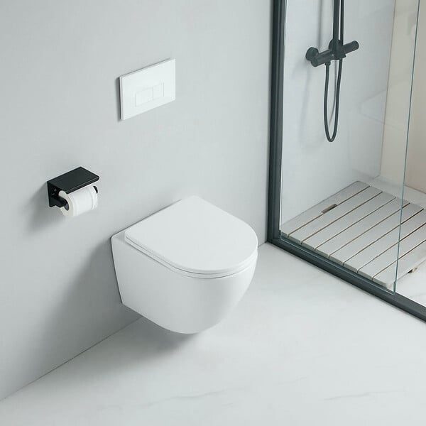 STANO - Cuvette WC suspendu CARCEO - sans bride et avec frein de chute - large