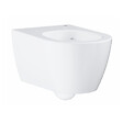 GROHE - Grohe Pack WC suspendu sans bride Essence + abattant + plaque chromée + bâti Grohe - vignette