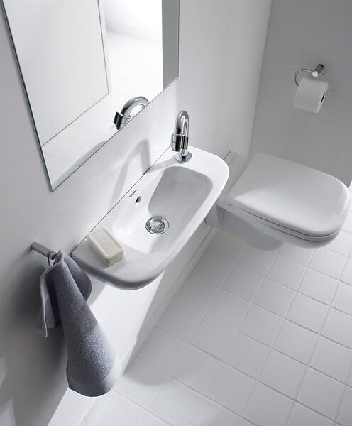 DURAVIT - Lave-mains D-CODE COMPACT - Couleur : BLANC- réf : 0706500008 - DURAVIT - large