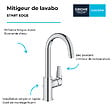 GROHE - Mitigeur lavabo Quickfix Start Edge avec tirette et vidage taille L - vignette