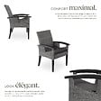 TECTAKE - Chaise en rotin Rosarno gris - vignette