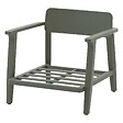HESPERIDE - Fauteuil de salon de jardin "Pulpy" vert laurier aluminium et polyester - vignette