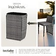 TECTAKE - Salon de jardin HAMBOURG 2 places en aluminium gris - vignette
