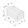 TIMBELA - TIMBELA M034-1 Coffre à Jouets Enfant en bois - 80 x 50 x H47 cm - vignette