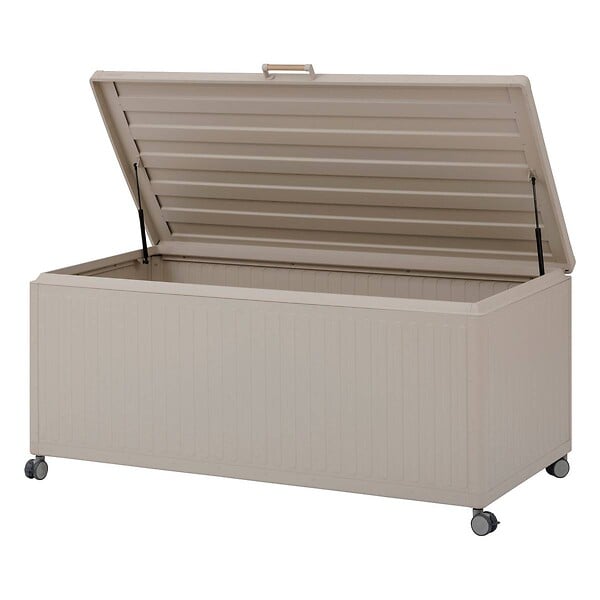 HESPERIDE - Coffre de rangement "Edenio" argile L 182,2 x 78 x 89,4cm en aluminium 1070 L - large