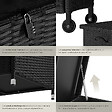 TECTAKE - Coffre de jardin KIRUNA en rotin synthétique 121 x 56 x 60cm 270 L noir - vignette