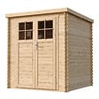 TIMBELA - Abri de jardin en bois - porte verrouillable de haute qualité - H200 x l204 x L204 cm / 3,53 m2 - M309F - vignette