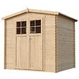 TIMBELA - Abri de jardin en bois - porte verrouillable de haute qualité- Stockage extérieur I236xL226xH218 cm/ 4,33 m2 - M369F - vignette