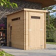 TIMBELA - Abri de jardin en bois - H198 x l239 x L144 cm / 2.63 m2 - M306A - vignette