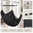 TECTAKE - Fauteuil suspendu Malika, style boho, capacité de charge 150 kg noir - vignette