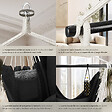 TECTAKE - Fauteuil suspendu Malika, style boho, capacité de charge 150 kg noir - vignette