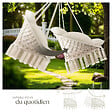 TECTAKE - Fauteuil suspendu Samira beige - vignette