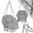 TECTAKE - Fauteuil suspendu Samira gris - vignette