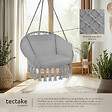 TECTAKE - Fauteuil suspendu GRAZIA gris - vignette