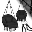 TECTAKE - Fauteuil suspendu Samira noir - vignette