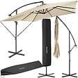 TECTAKE - Parasol APOLLON avec manivelle 2,5 x 2,5 m  beige - vignette