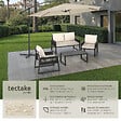 TECTAKE - Parasol 350 cm avec housse de protection beige - vignette