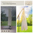 TECTAKE - Parasol 350 cm avec housse de protection beige - vignette