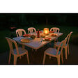 KZ GARDEN - Table de jardin pliante 8 places 180x75xH74 cm Blanche Polypropylène Haute resistance Camping Réceptions KZ GARDEN - vignette