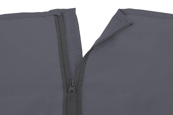 HESPERIDE - Rideaux pour tonnelle "Maldives" 5x3m en polyester ardoise - large