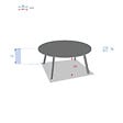 HESPERIDE - Table d'appoint ronde Saona Tonka - 70 cm - Hespéride - vignette