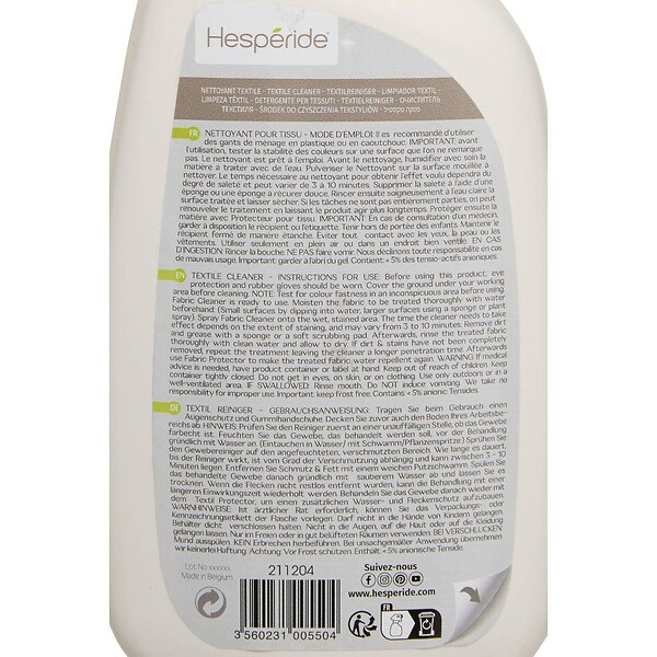 HESPERIDE - Spray nettoyant pour textile extérieur 75cl - large
