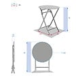 HESPERIDE - Table de jardin ronde Greensboro Ø 60 cm Groseille - Hespéride - vignette