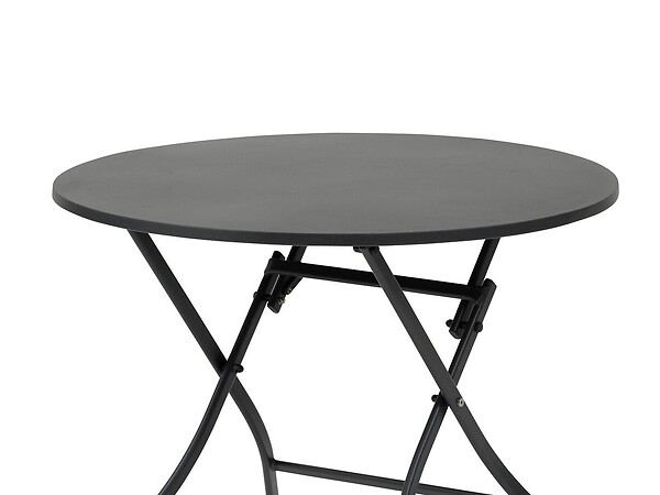 HESPERIDE - Table de jardin ronde Greensboro 4 places Graphite - Hespéride - large
