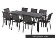 HESPERIDE - Table de jardin rectangulaire Piazza Aluminium 8 places Graphite - Hespéride - vignette