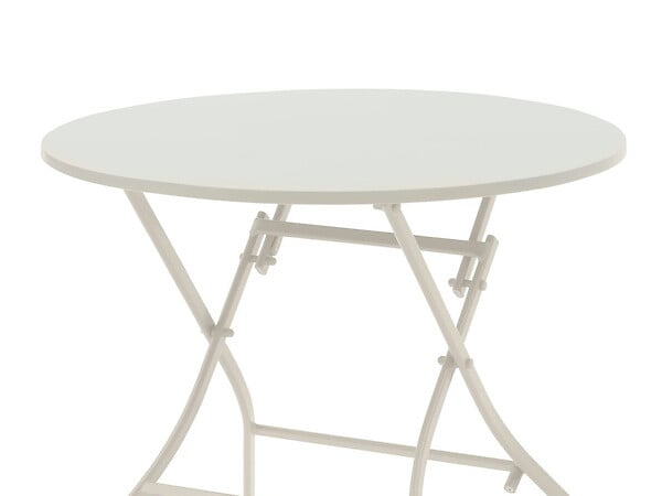 HESPERIDE - Table de jardin ronde Greensboro 4 places Argile - Hespéride - large